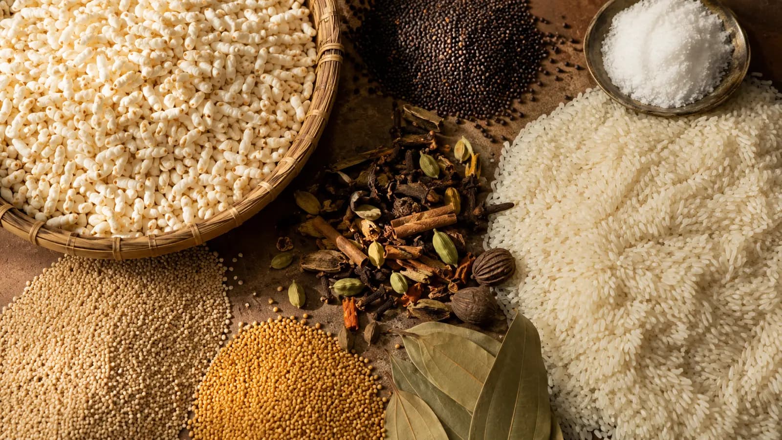 The staples of the Bangladeshi table.